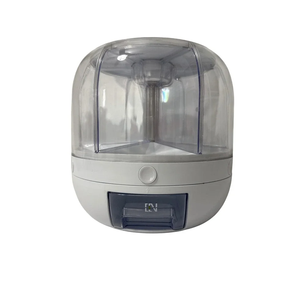 Grain Dispenser White Excellent 360 Rotating 6 Grid Storage New